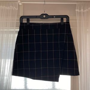Forever 21 Plaid Crossover Mini Skirt